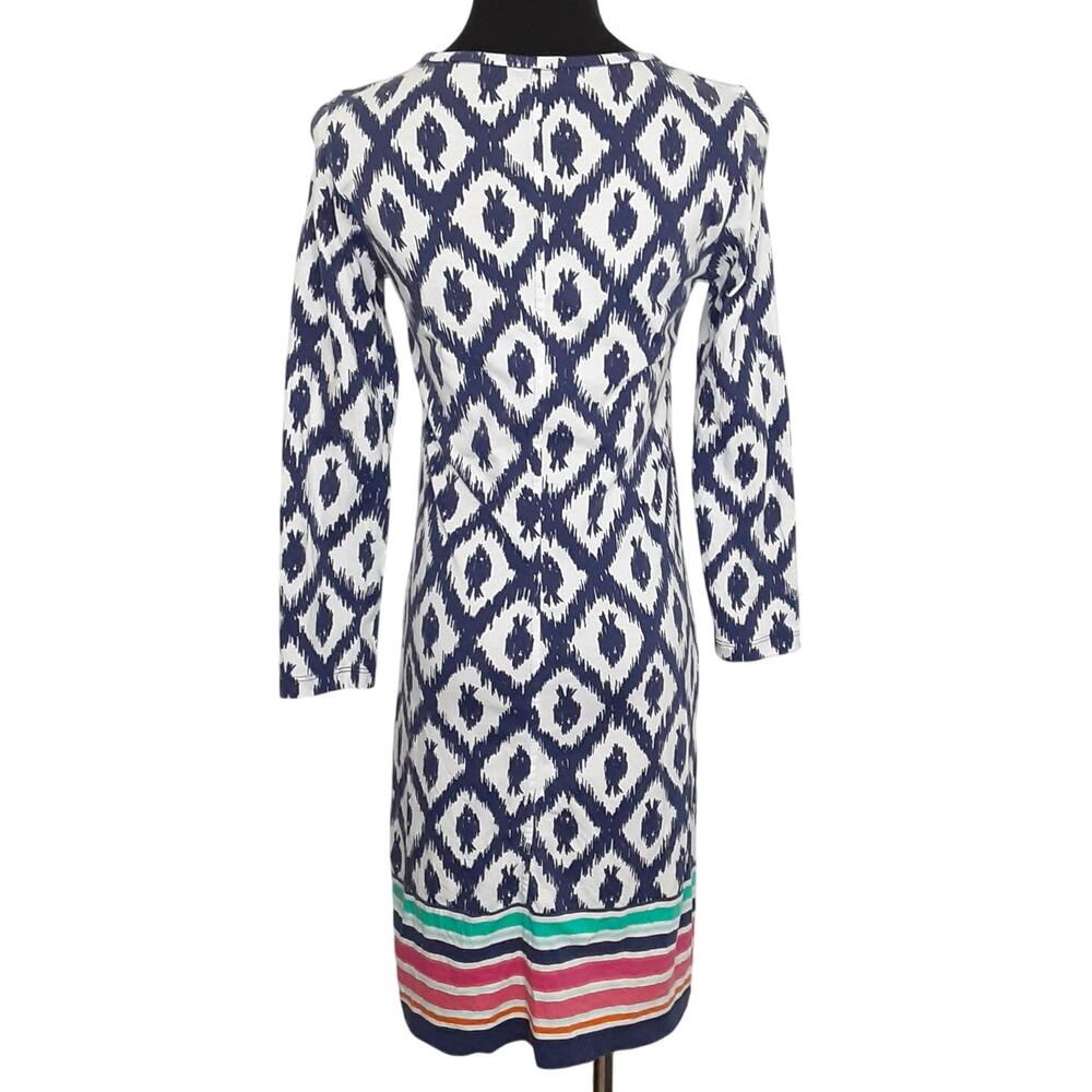 Lilly Pulitzer Beacon T Shirt Dress Pima Cotton Little Fish Chase Bomber Blue S - Picture 3 of 9